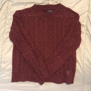 Maroon knitted American Eagle sweater